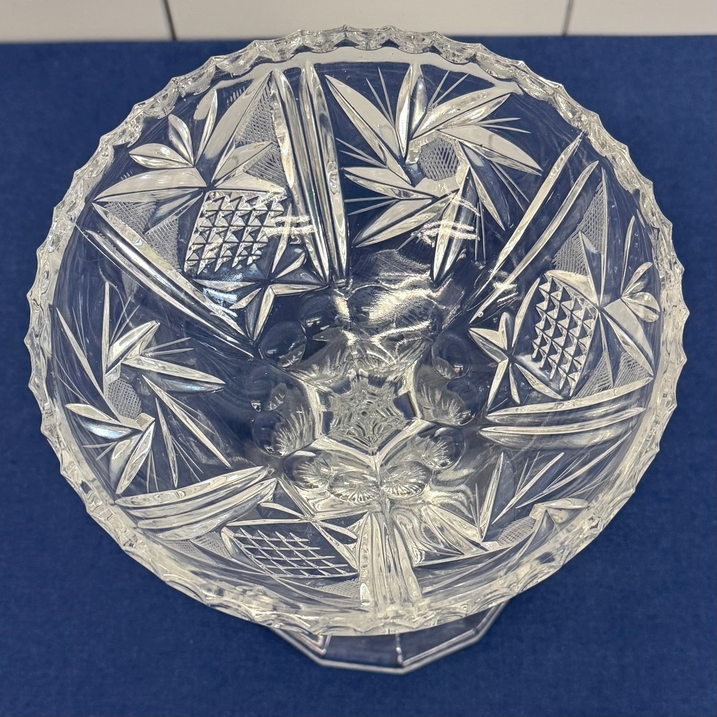 Cut Crystal Pedestal Compote