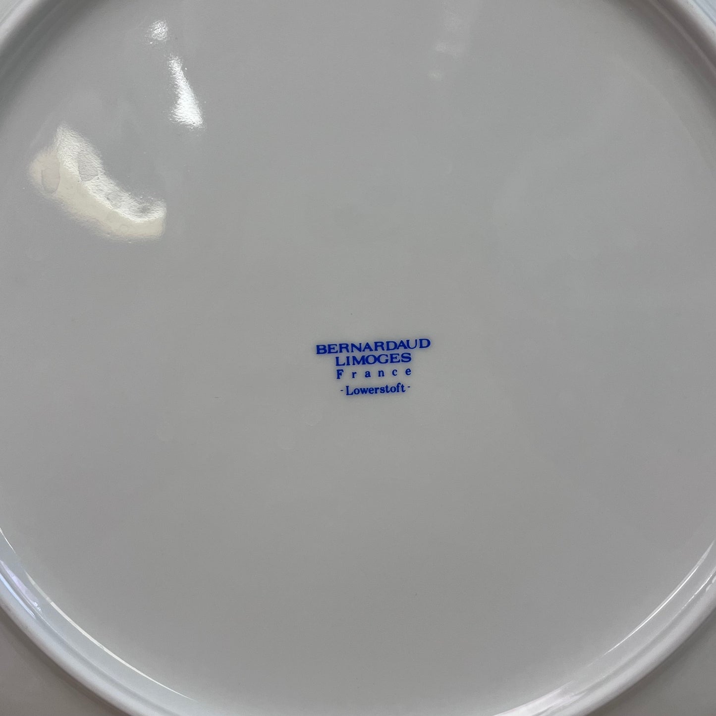 Bernardaud Limoges Lowestoft Porcelain Cake Plate