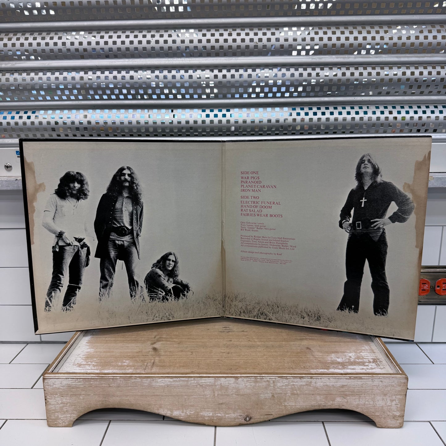 Black Sabbath Paranoid Rare Vinyl Record LP 1970 #WS 1887