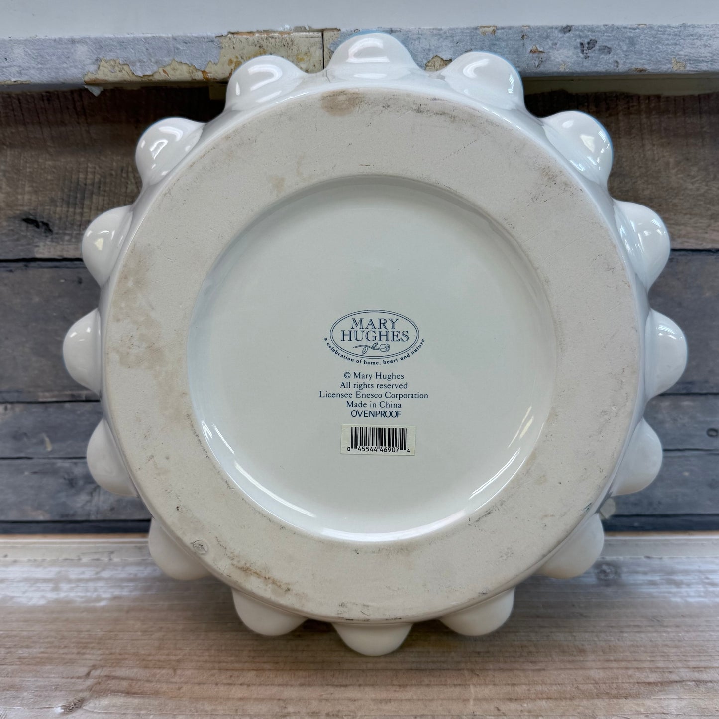 Mary Hughes Celebration of Roses Ceramic Pie Plate