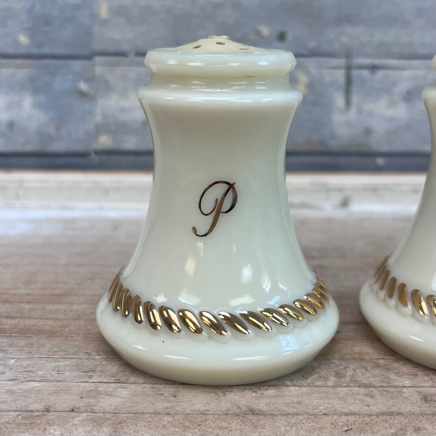 Wheatonware Salt & Pepper Shakers, Cerama Opal Glass