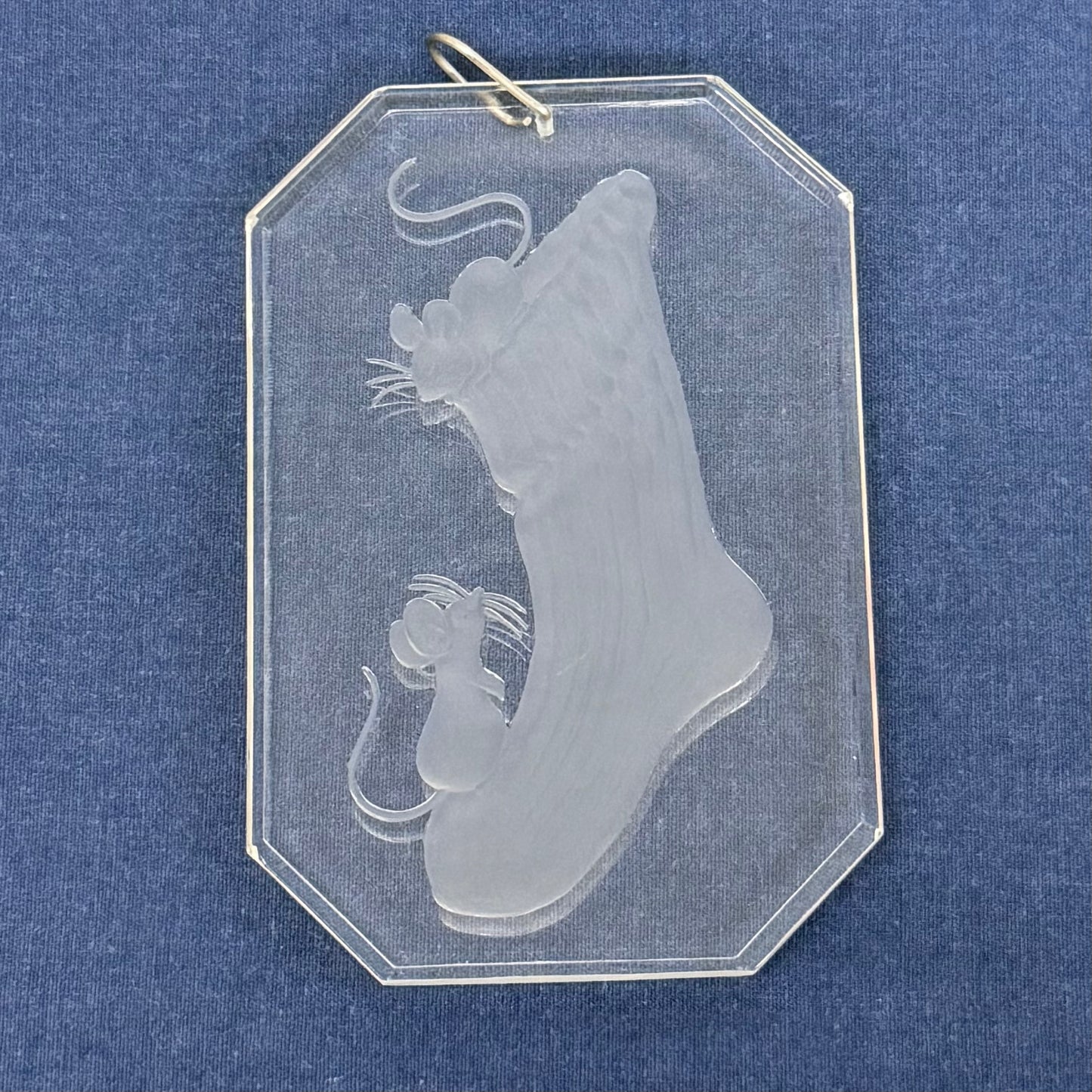 Ball Corp. Christmas Mouse Ornament, Acrylic