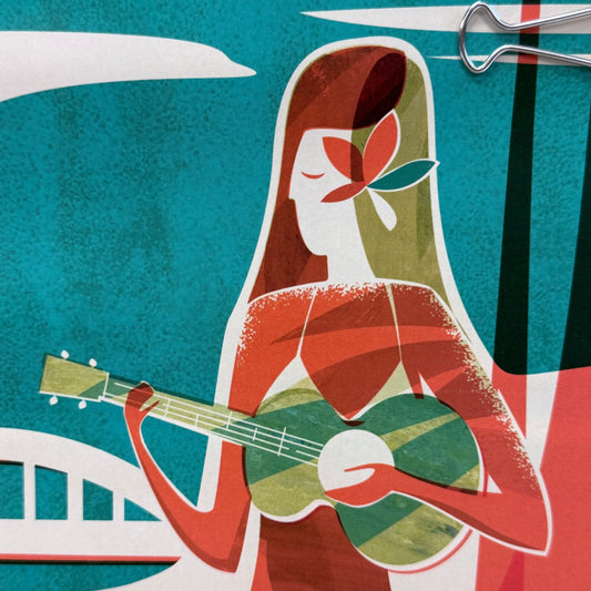 Nick Kuchar Haleiwa Wahine North Shore Art Print