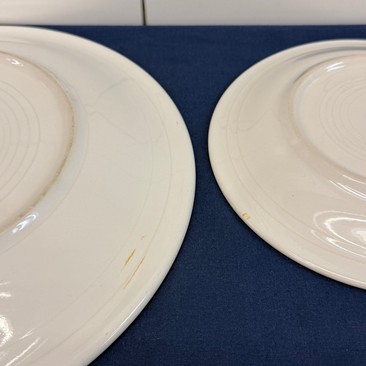Fiesta Scarlet Peacock White Dinner Set Lot of 9