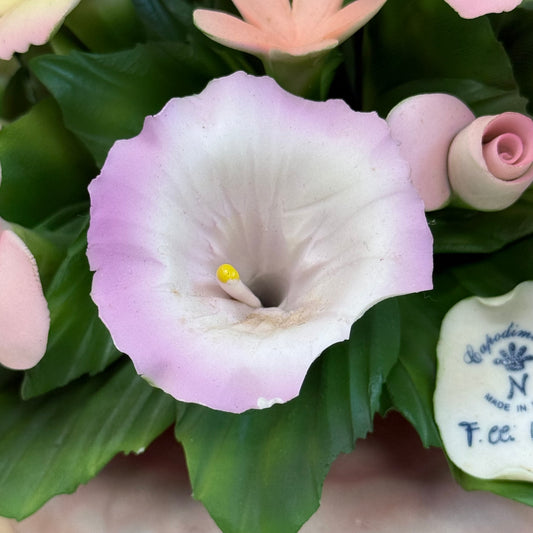 Capodimonte Italy Porcelain Floral Bouquet