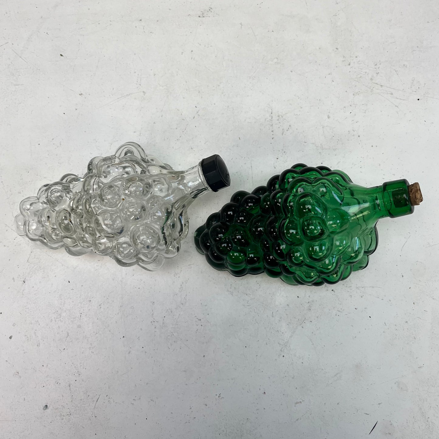 Grape Glass Bottles, Set of 2