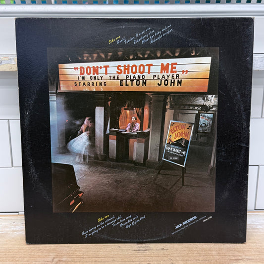 Elton John Don't Shoot Me I'm Only the Piano Player LP 1972 #MCA-2100