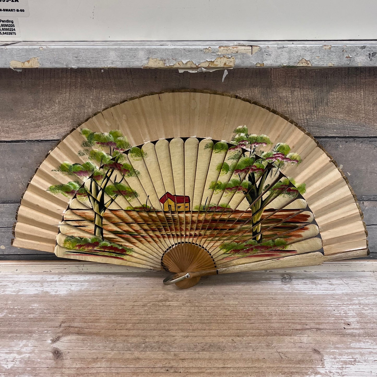 Cuban Hand Fan, Hand-Painted