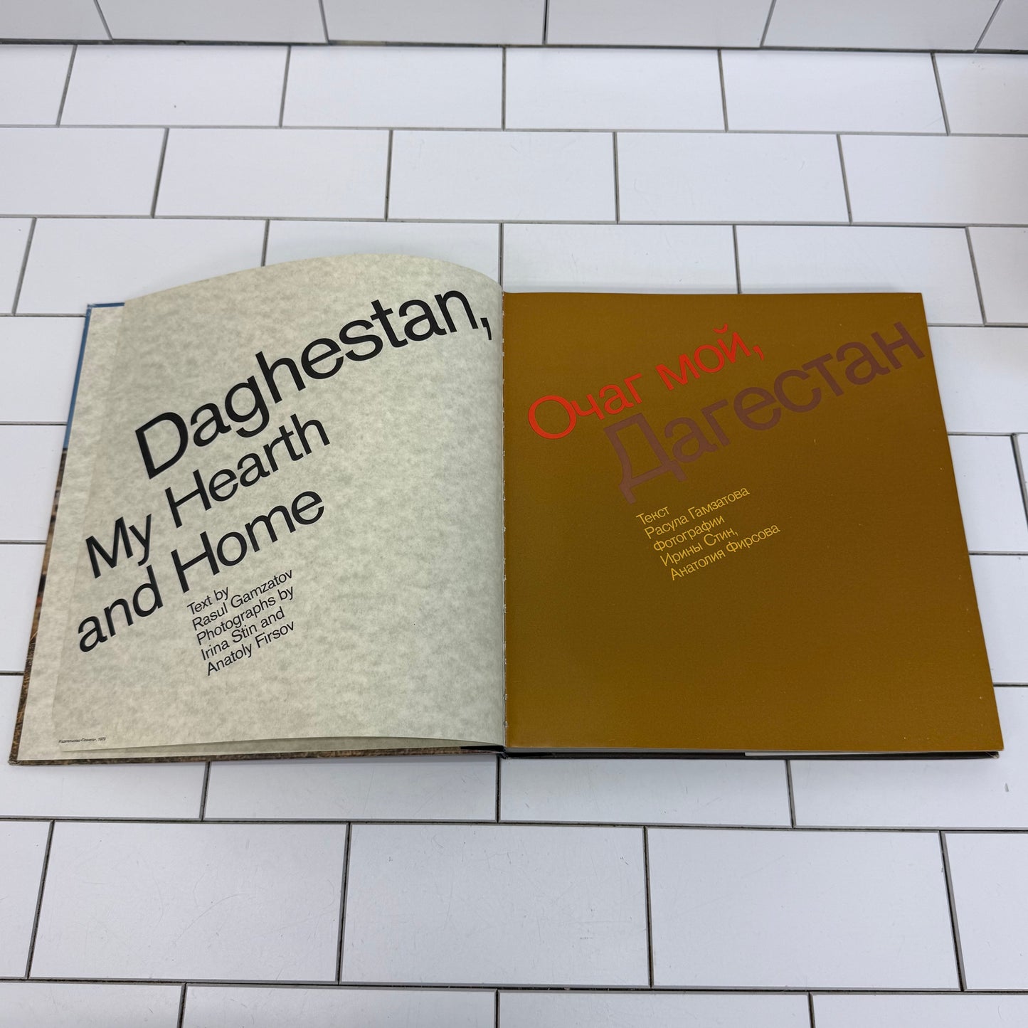 Daghestan My Hearth and Home by Rasul Gamzatov, 1979