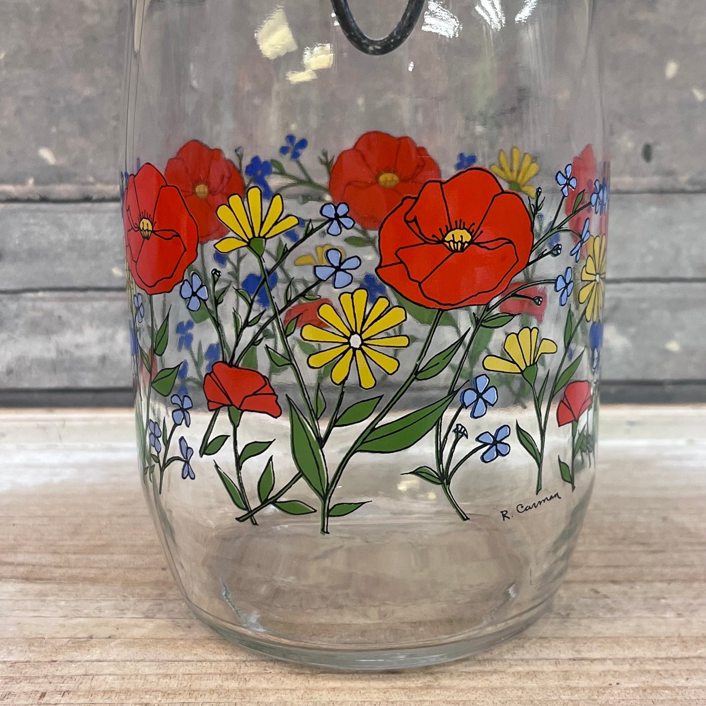ARC Poppy Flowers Glass Jar Selection