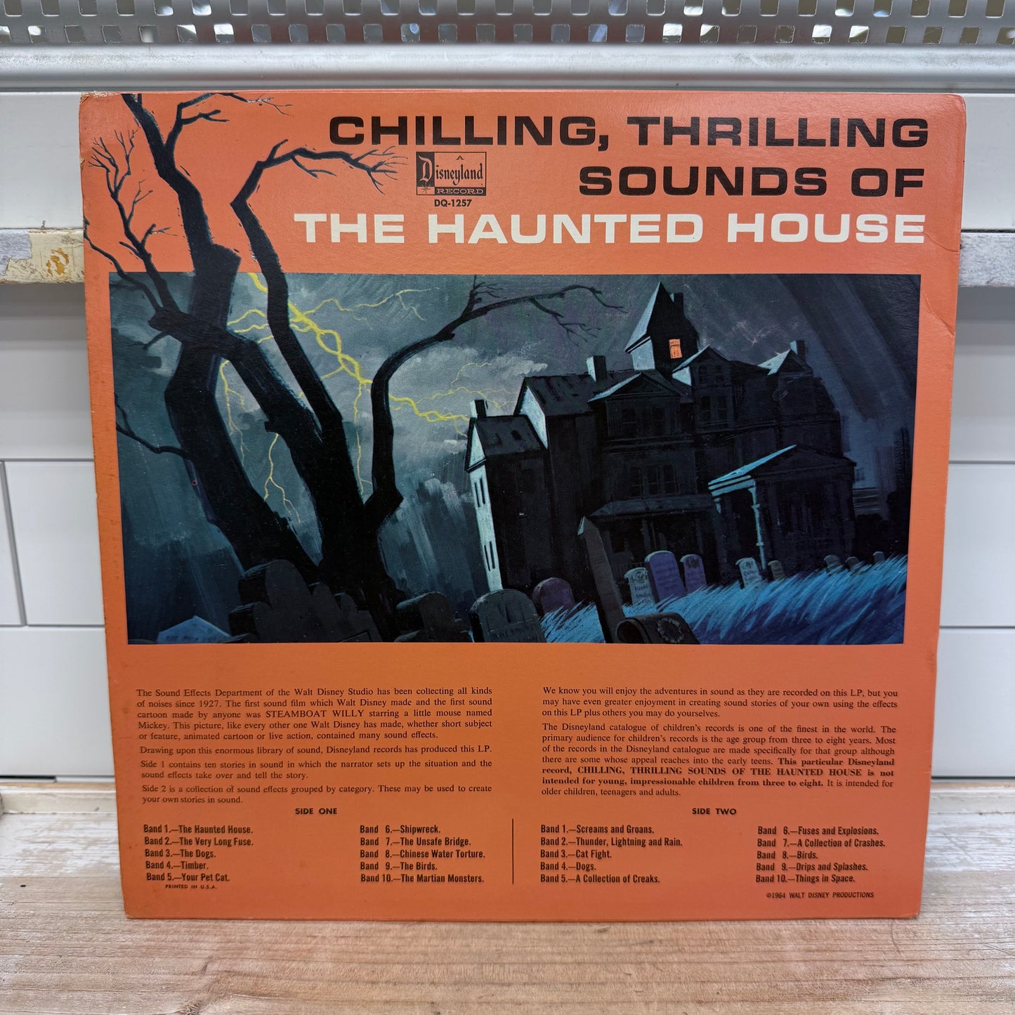 Chilling, Thrilling Sounds of the Haunted House Vinyl Record, 1964