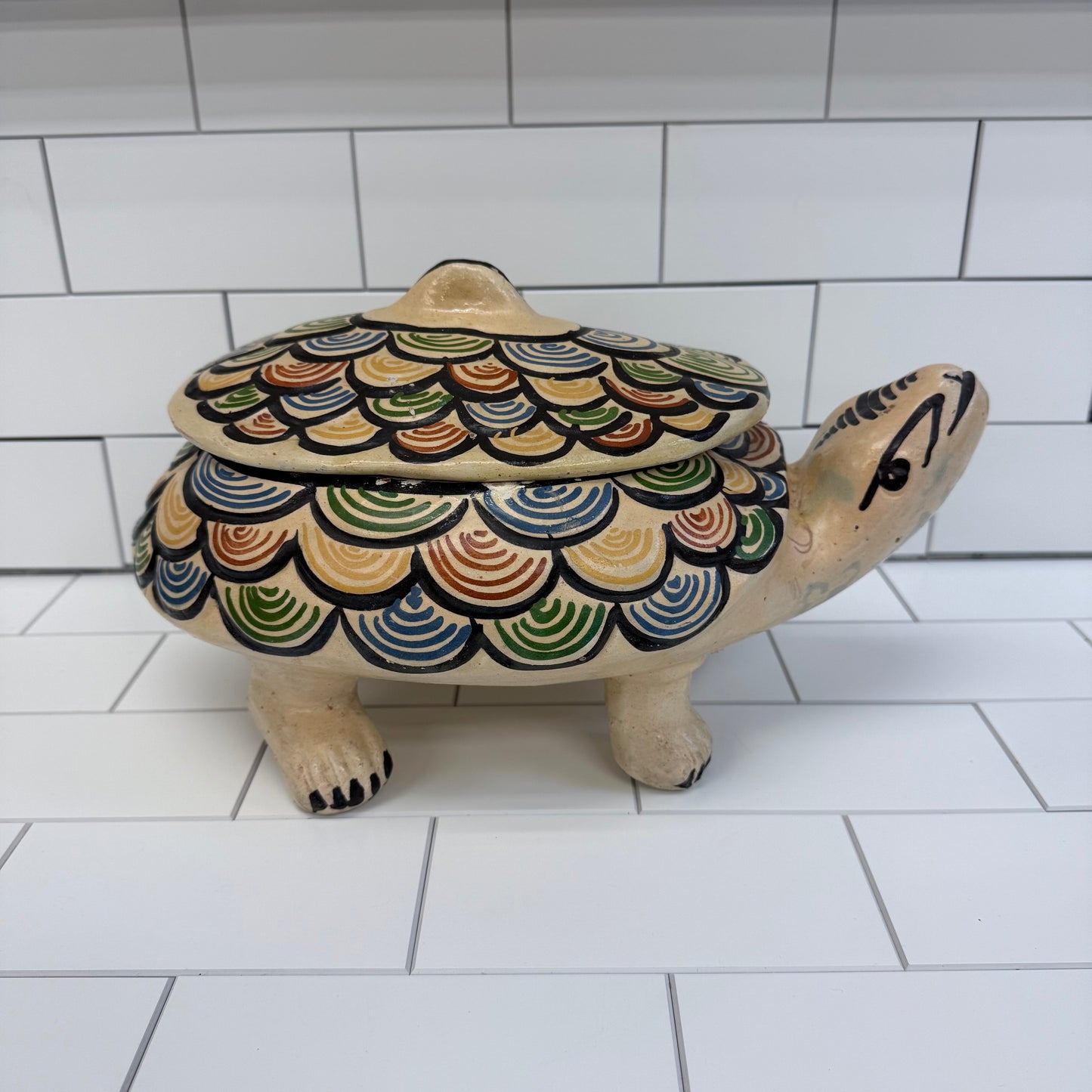 Mexican Tlaquepaque Turtle Tureen