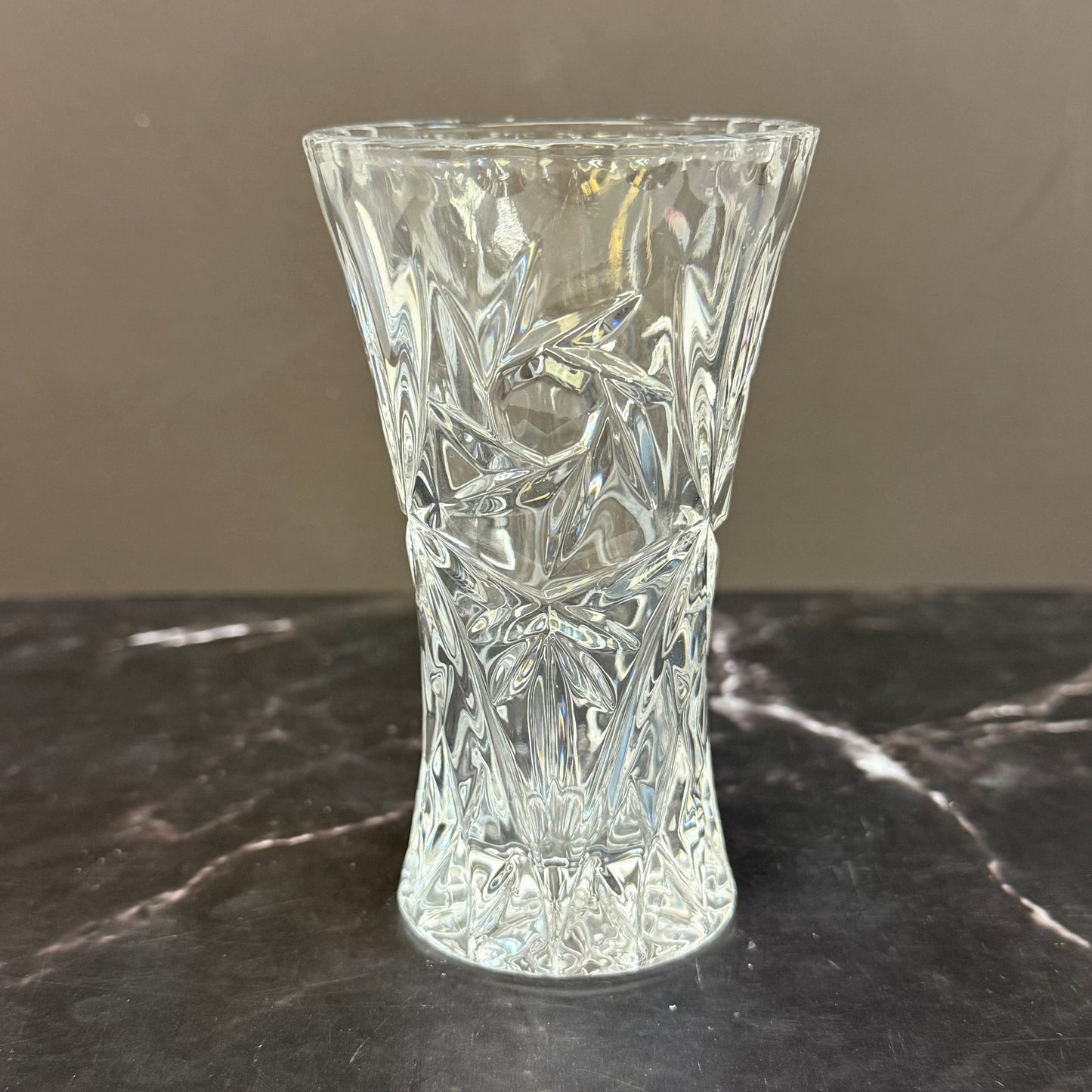 Lenox Star Cut Crystal Vases, Set of 2 1990s
