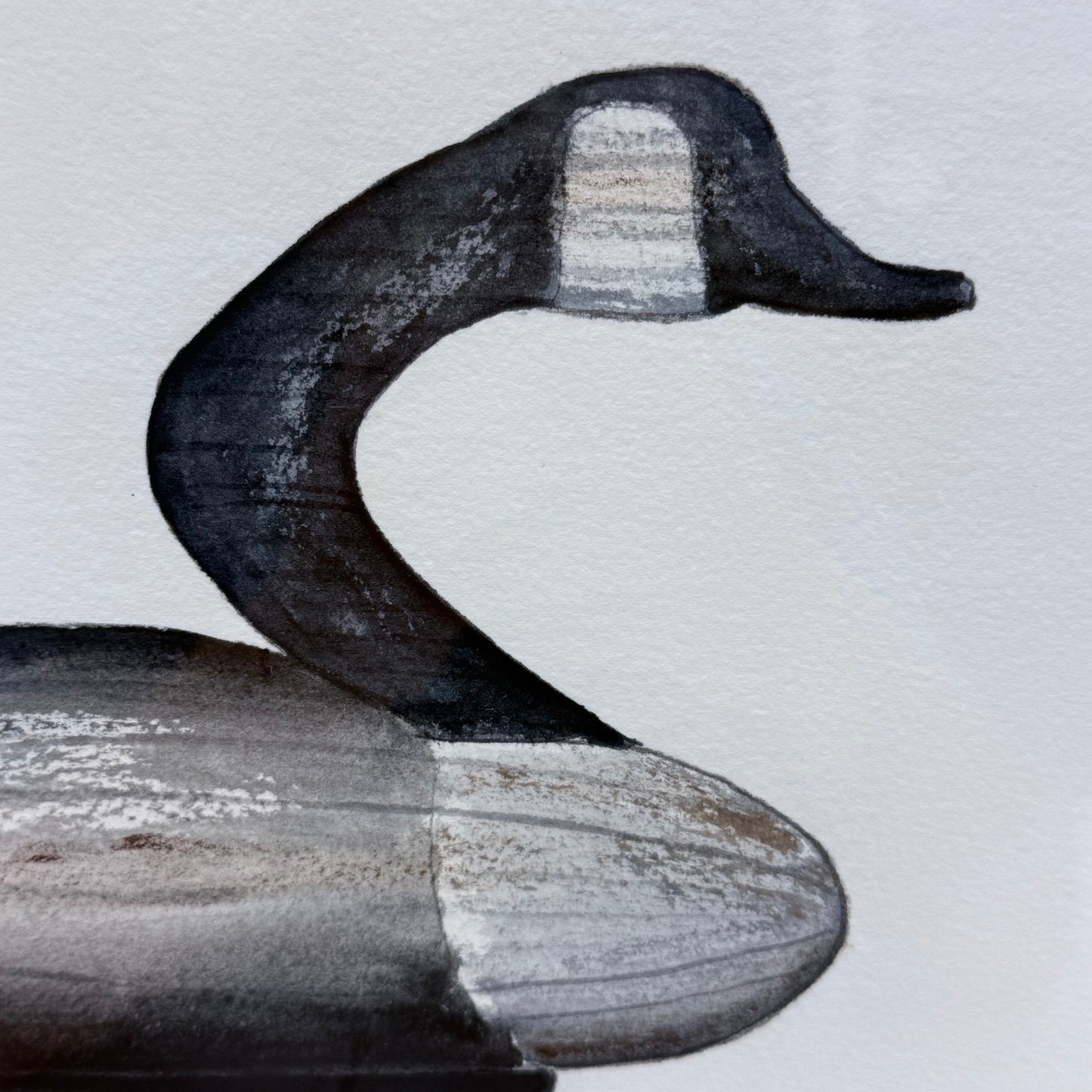 Original Artwork Signed B Forbes Decoy Art Vintage 1991