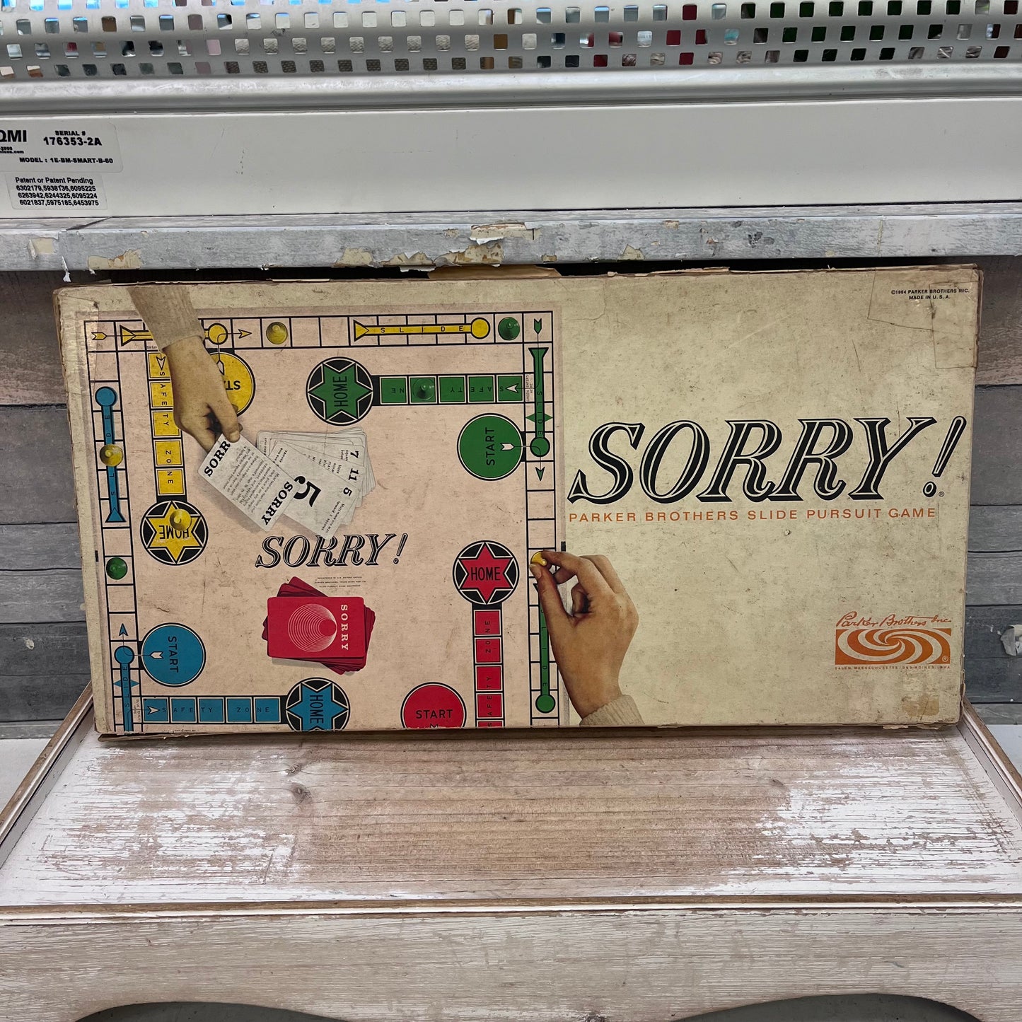 Parker Brothers Sorry! Board Game, 1964
