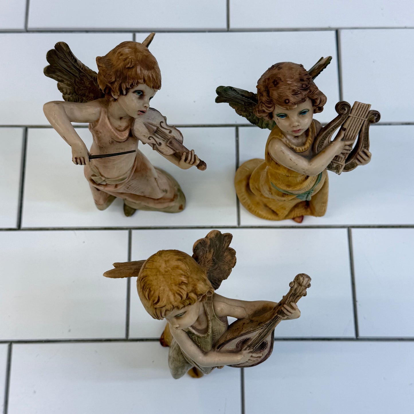 Fontanini Depose Italy Musician Angels Set 1980s
