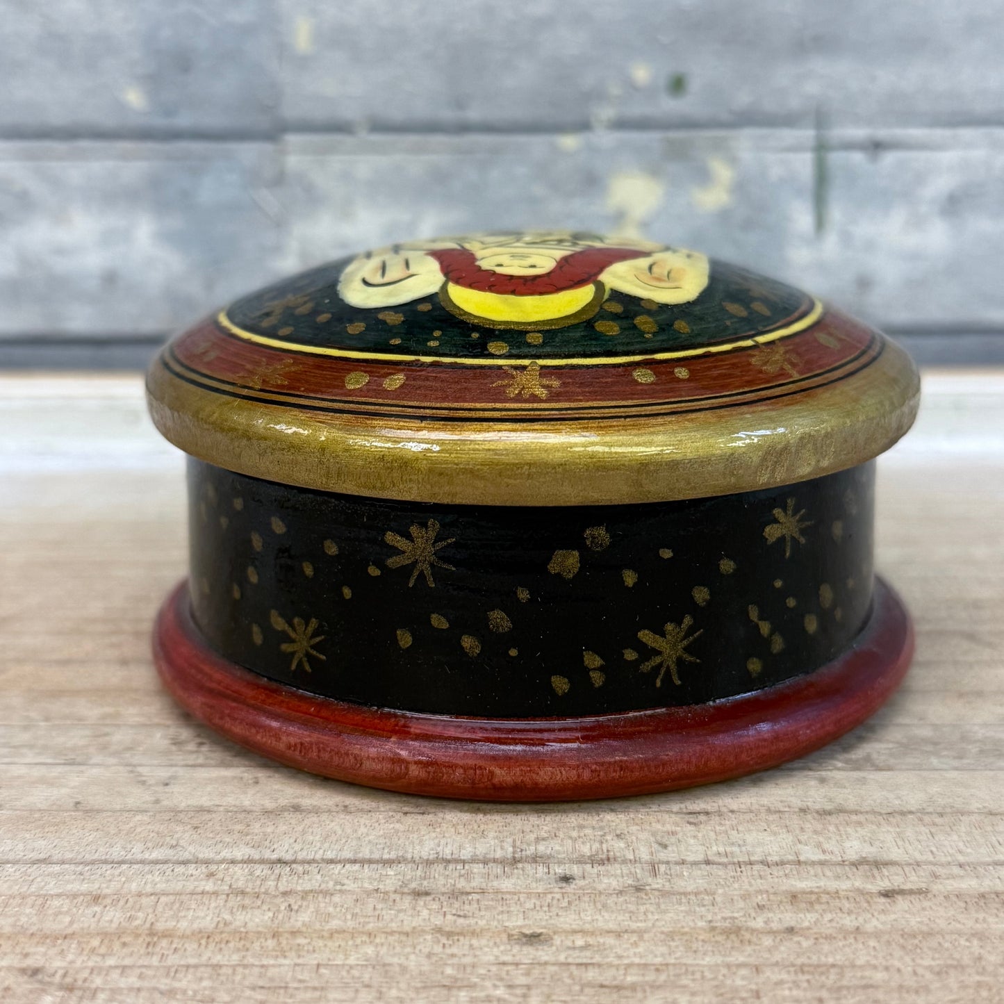 Terry’s Village Hand Painted Angel Wooden Trinket Box