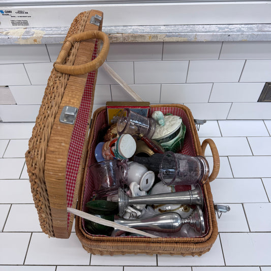 Mystery Estate Basket Vintage Collectibles, 16 Lbs