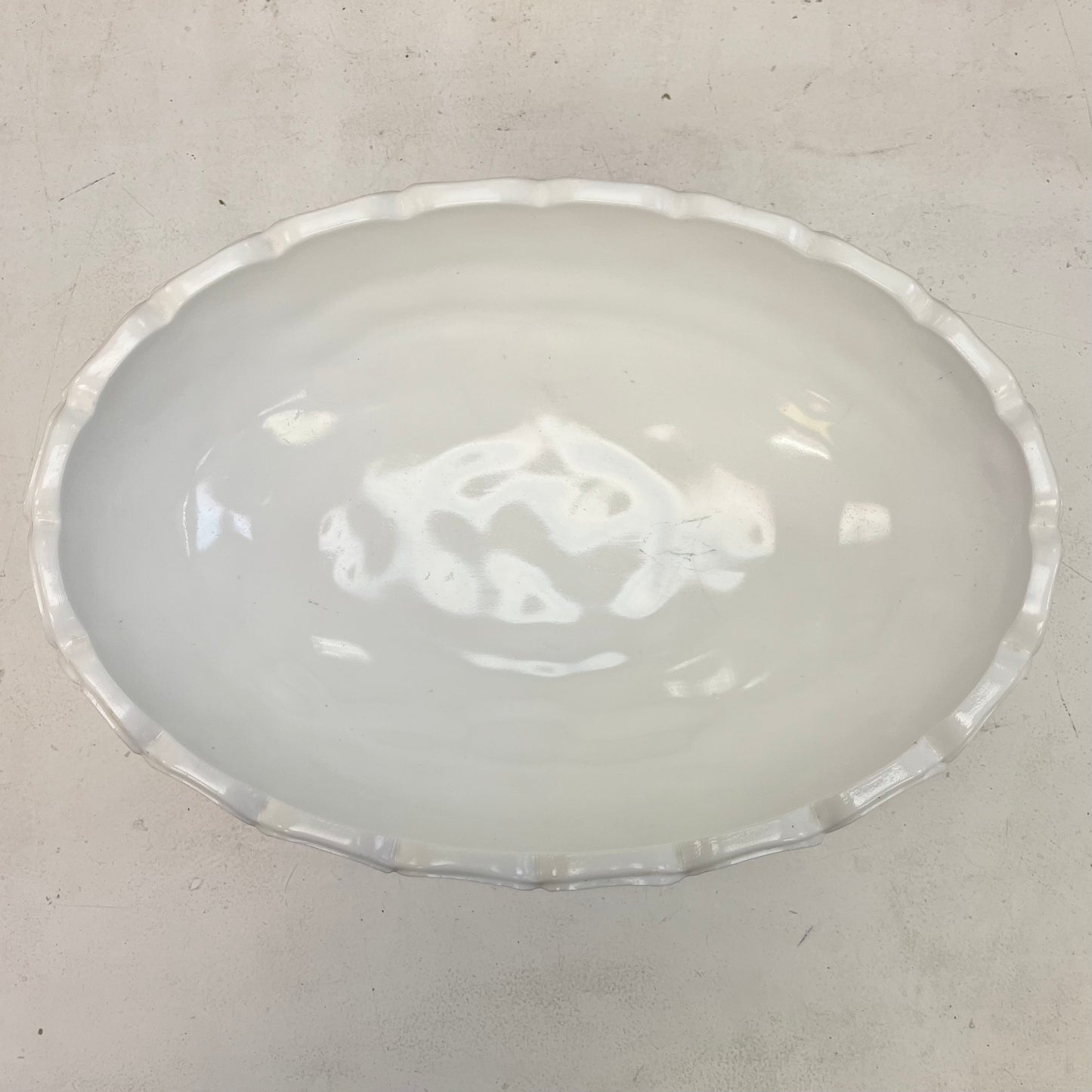 Indiana Milk Glass Centerpiece Bowl