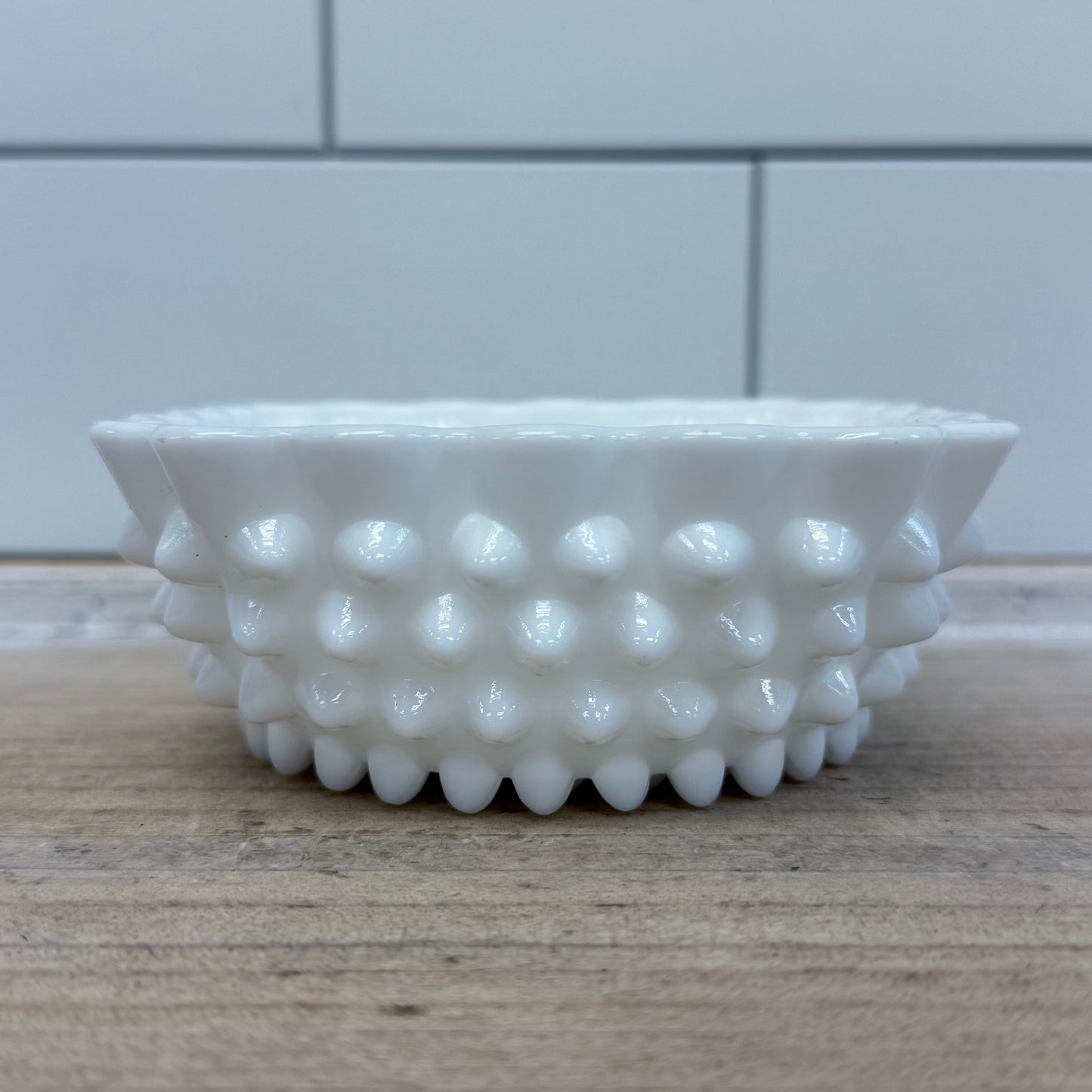 Fenton Hobnail Milk Glass Bowl