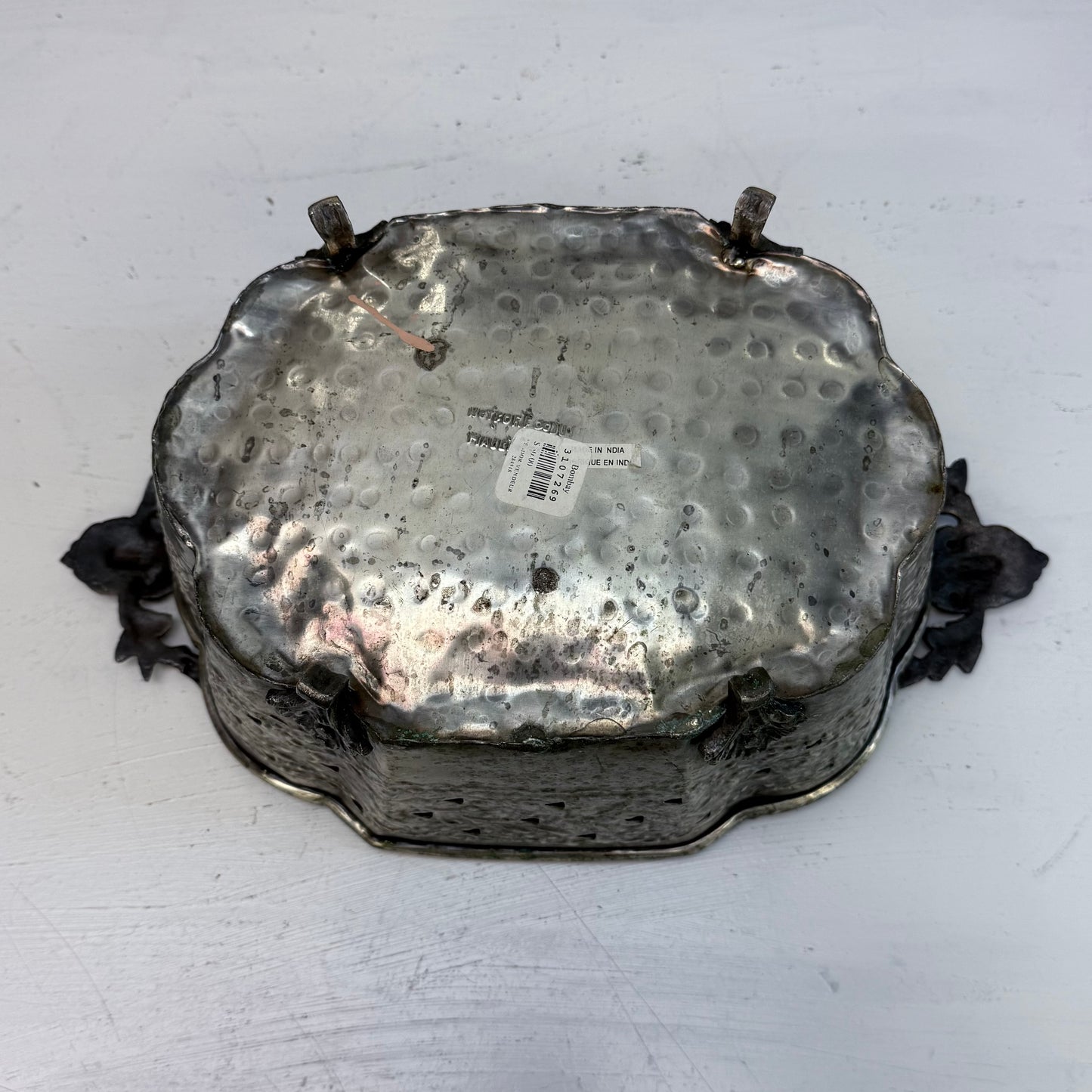 Bombay Hammered Metal Planter