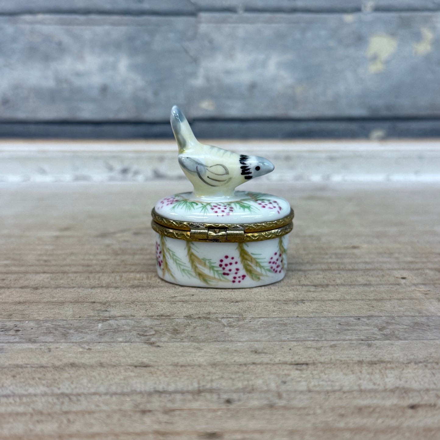 Royal Danube Hand Painted Bird Porcelain Trinket Box, #1886