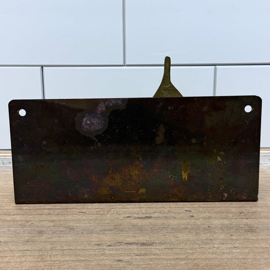 Vintage Brass Sailboat Wall Key Holder Nautical 5 Hook Rack