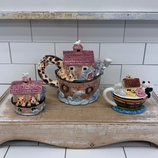 Noah’s Ark Ceramic Tea Set of 3