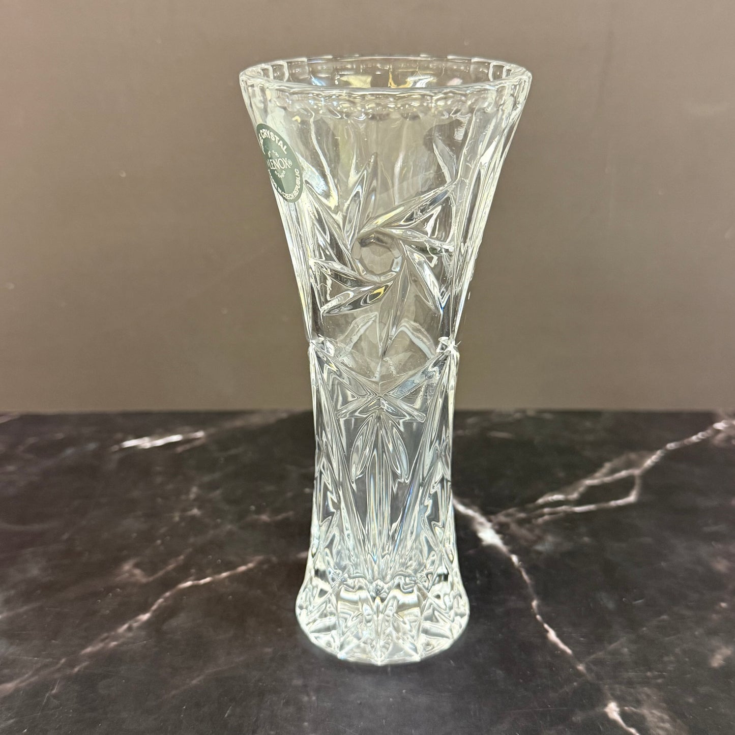 Lenox Star Cut Crystal Vases, Set of 2 1990s