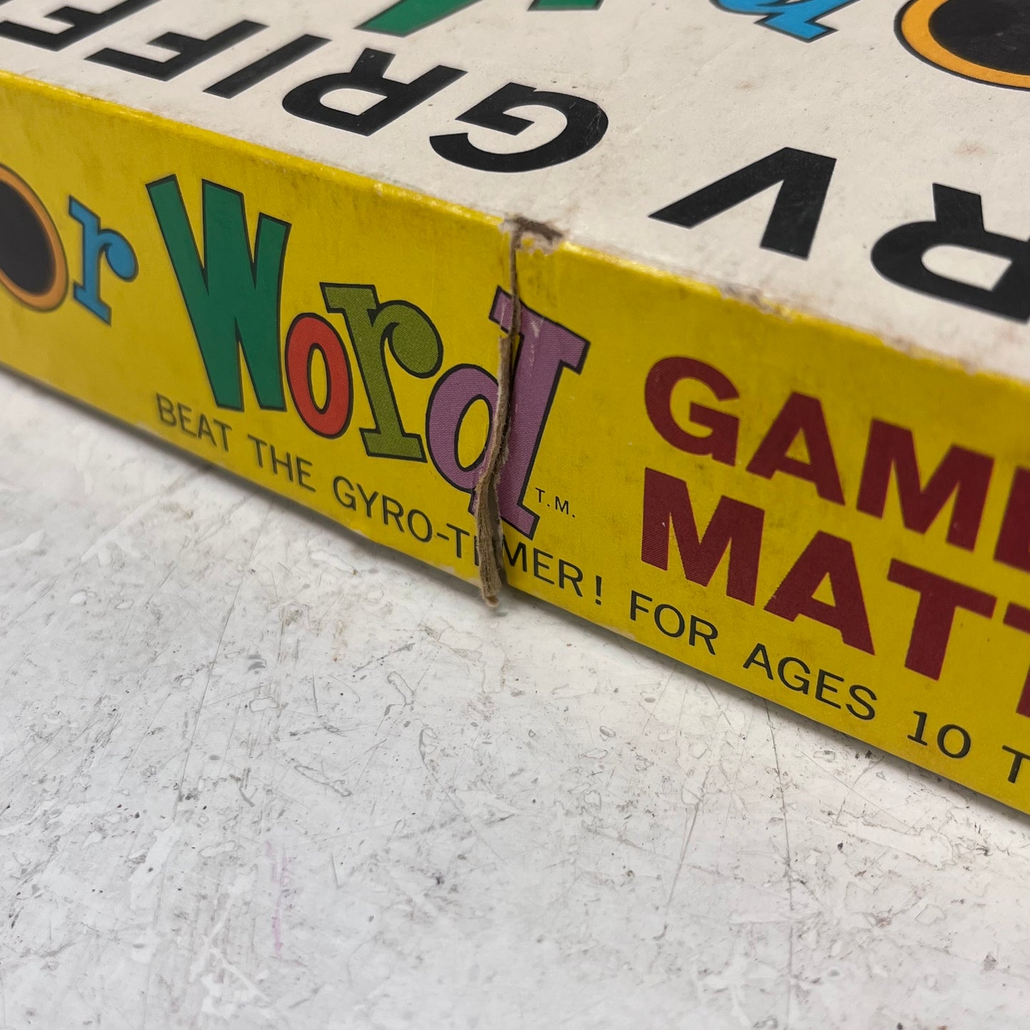 Mattel Merv Griffin’s Word for Word Board Game, 1963