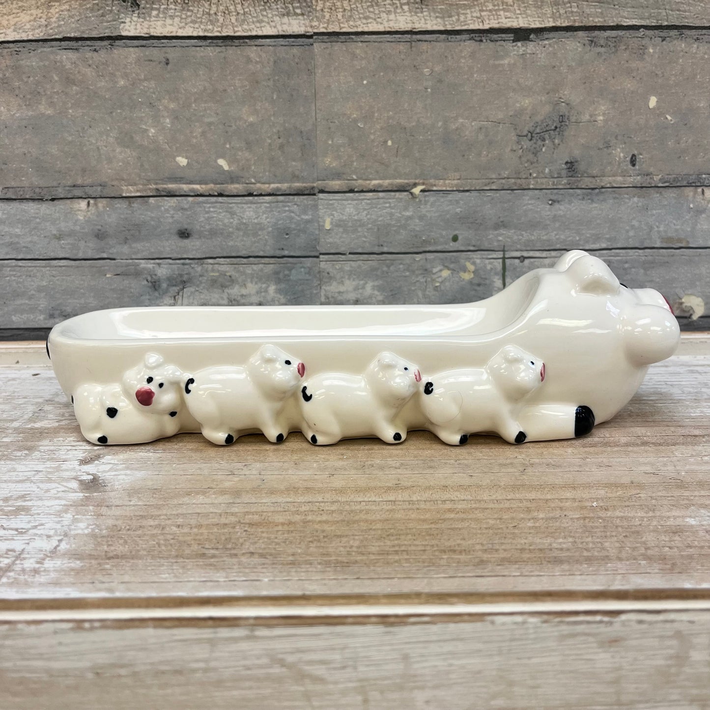 Ron Gordon Designs Pig Family Ceramic Butter Dish