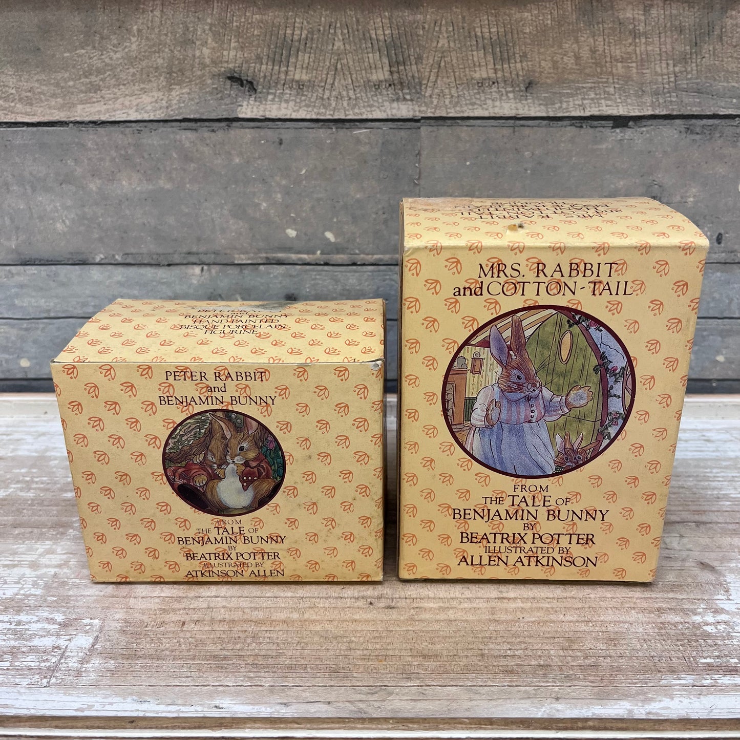 Sigma Beatrix Potter Benjamin Bunny Figurines Set of 2, 1983