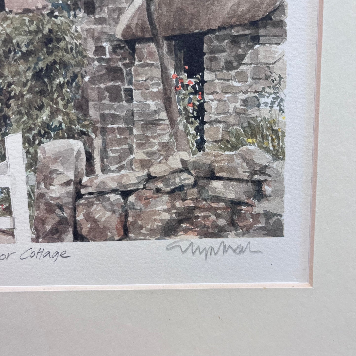 Glyn Martin Portraits of Britain Dartmoor Cottage Print, Signed