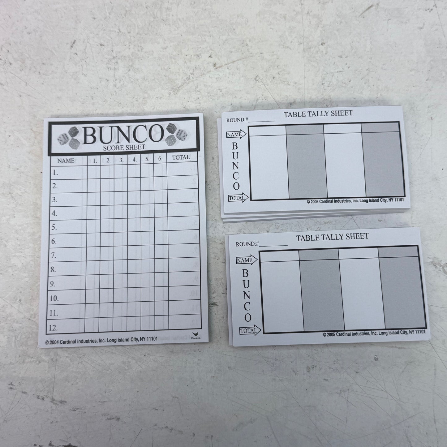 Cardinal Bunco Deluxe Dice Game, Complete, 2005