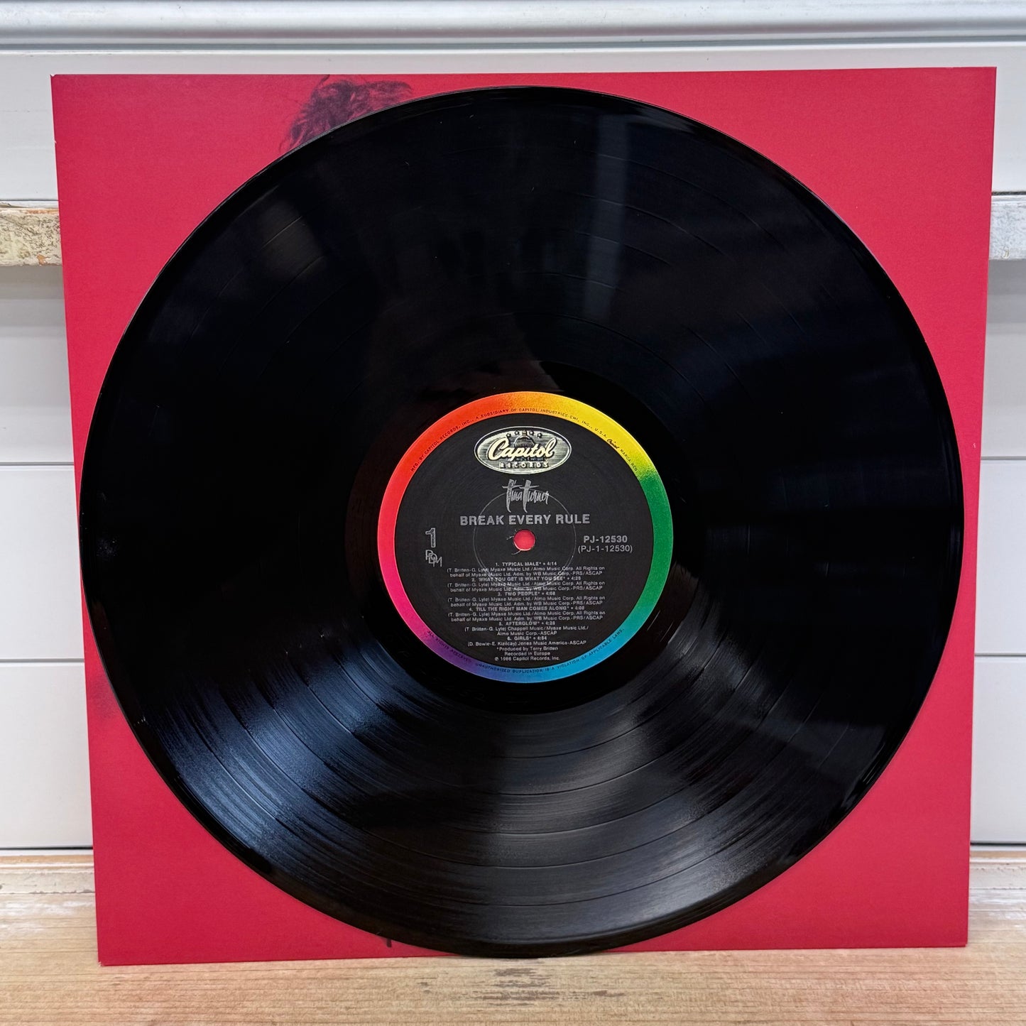 Tina Turner Break Every Rule Vinyl Record LP 1986 #PJ-12530
