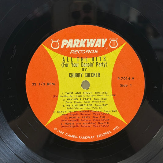Chubby Checker All the Hits Vinyl Record, 1962 - P-7014