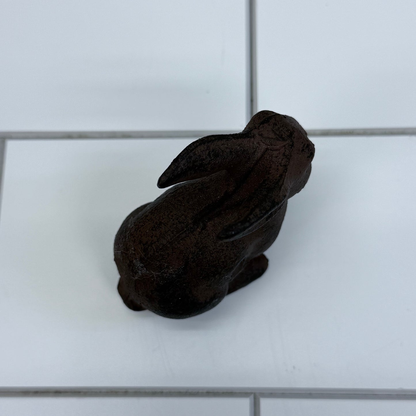 Cast Iron Rabbit Figurine