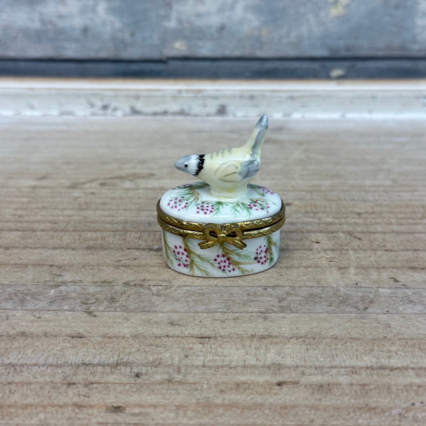 Royal Danube Hand Painted Bird Porcelain Trinket Box, #1886