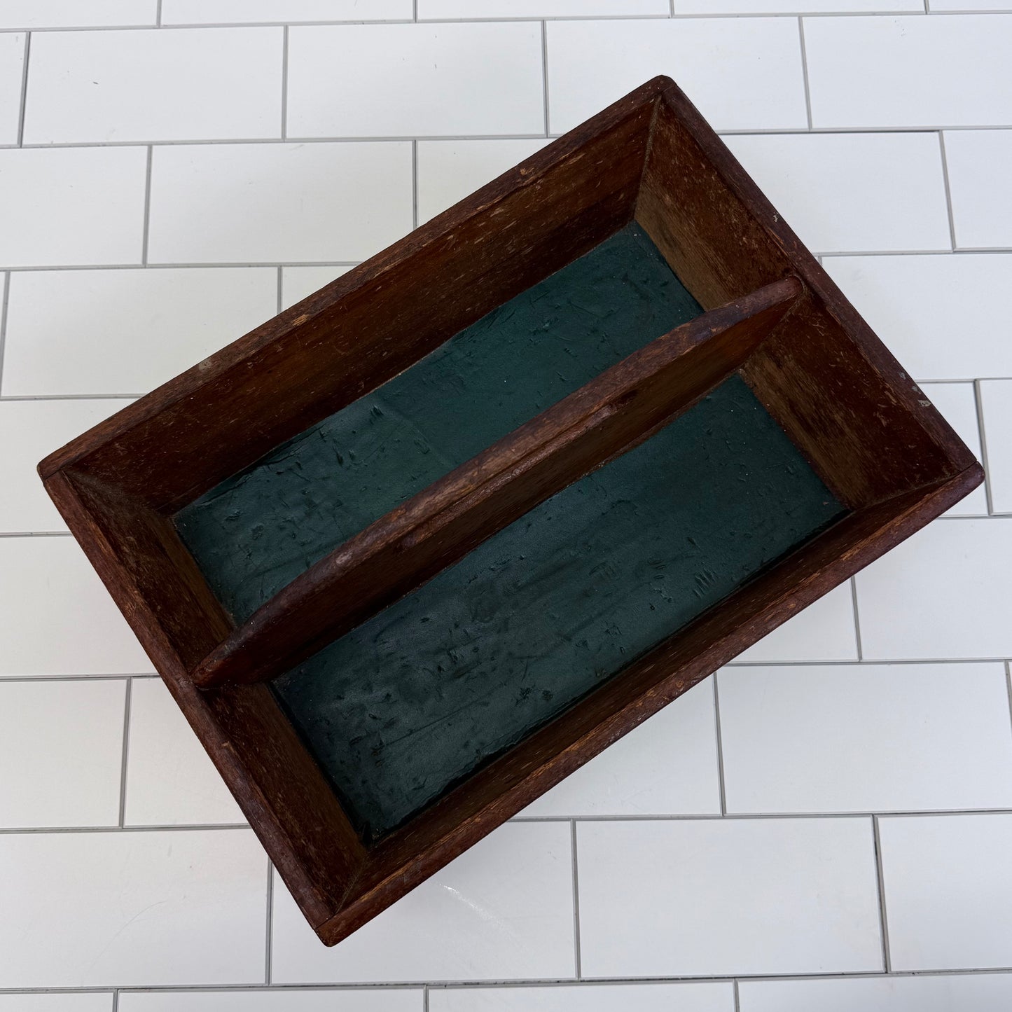 Handcrafted Wooden Divided Caddy