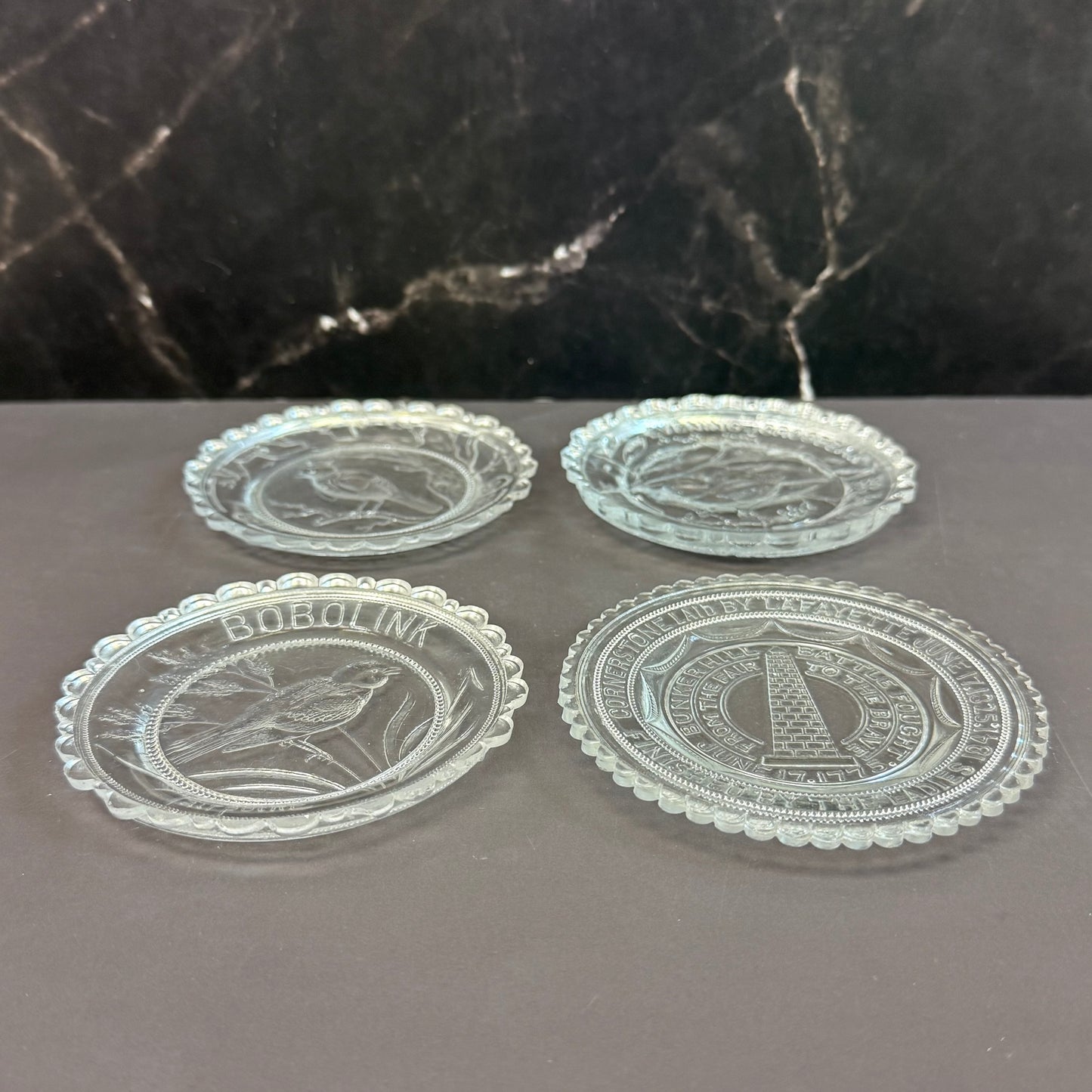 Pairpoint Pressed Glass Cup Plate Selection