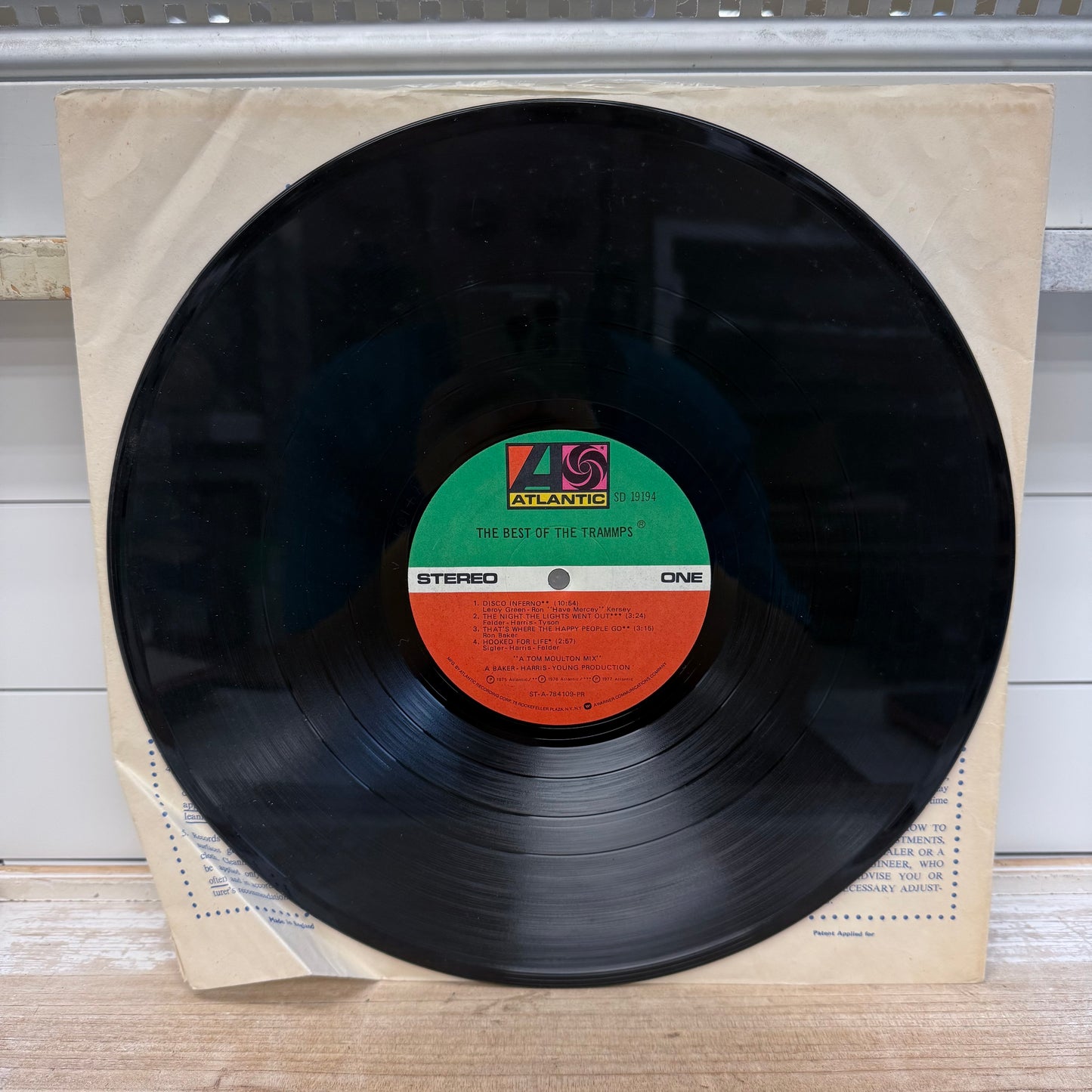 The Best of the Trammps Vinyl Record, 1978