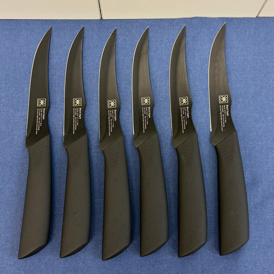CuoCreate Steak Knives Set of 6 High Carbon Steel