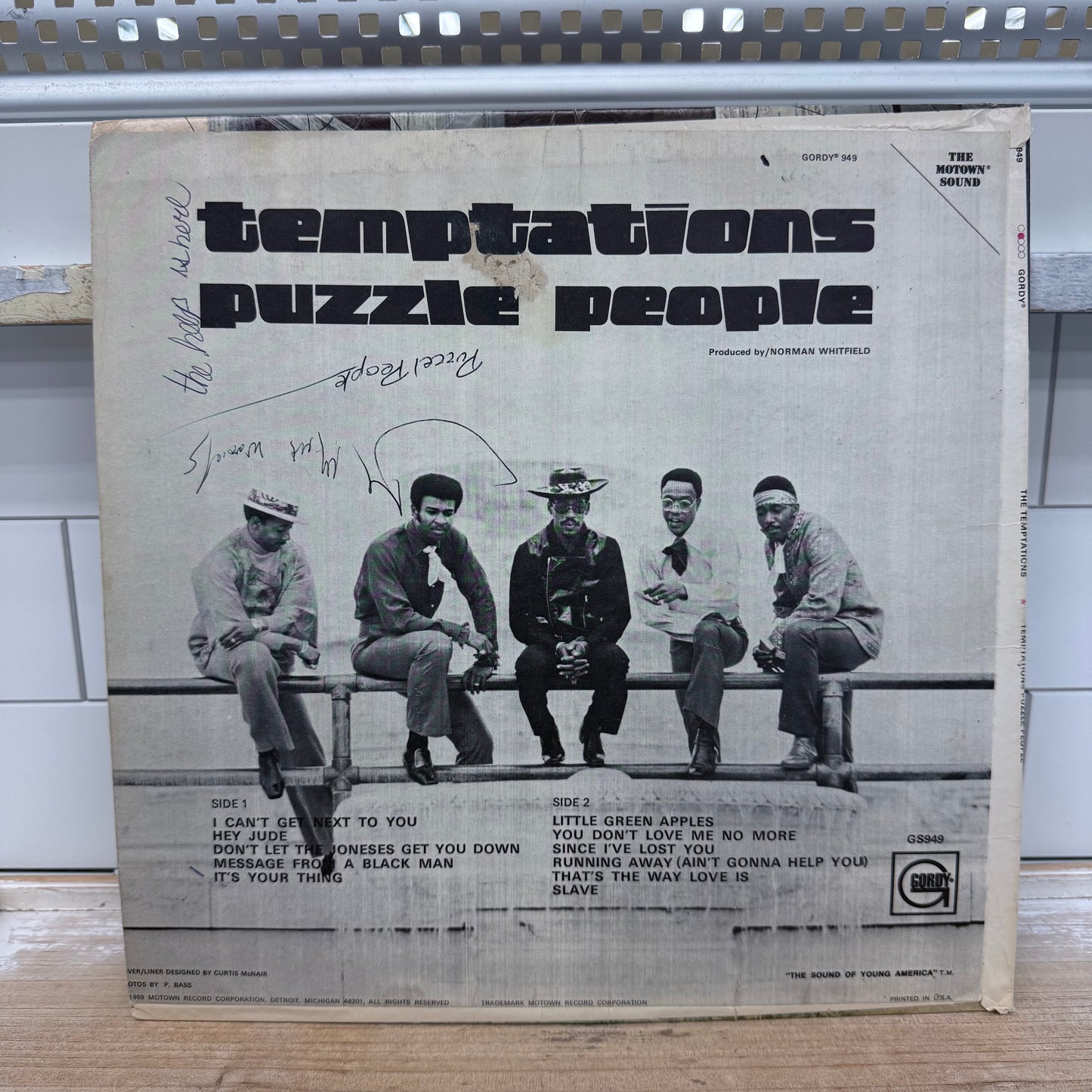 The Temptations Puzzle People Vinyl Record LP 1969 #GS949