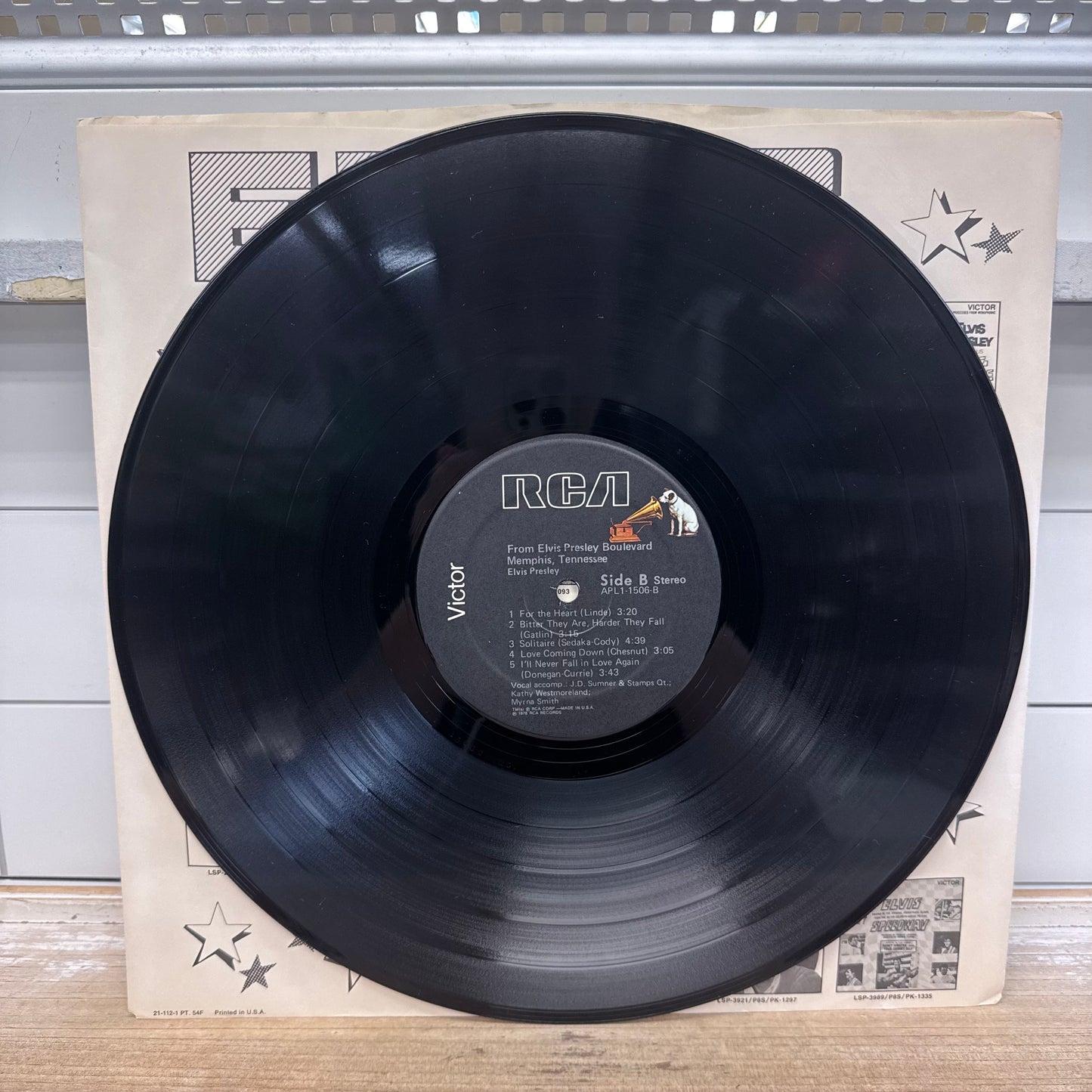 Elvis Presley From Elvis Presley Boulevard Vinyl Record 1976