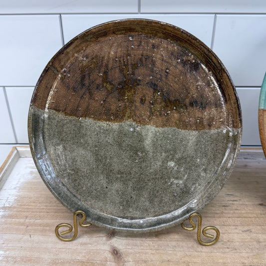 Studio Art Pottery Plates Lot of 5 Signed Handmade Ceramic