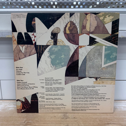 Stevie Wonder Innervisions Vinyl Record LP 1973 #T6-326S1