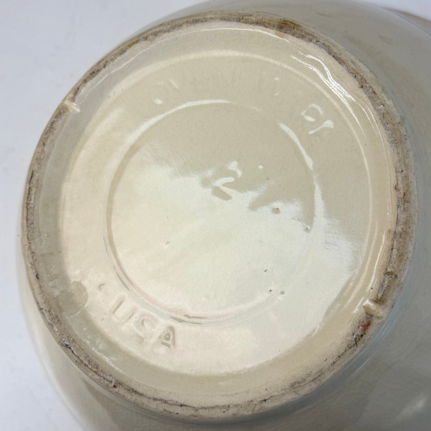 McCoy Pottery Striped Mixing Bowl Size 12