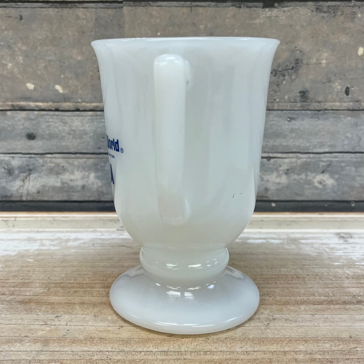 Vintage Walt Disney Gramma Milk Glass Mug, 1970s