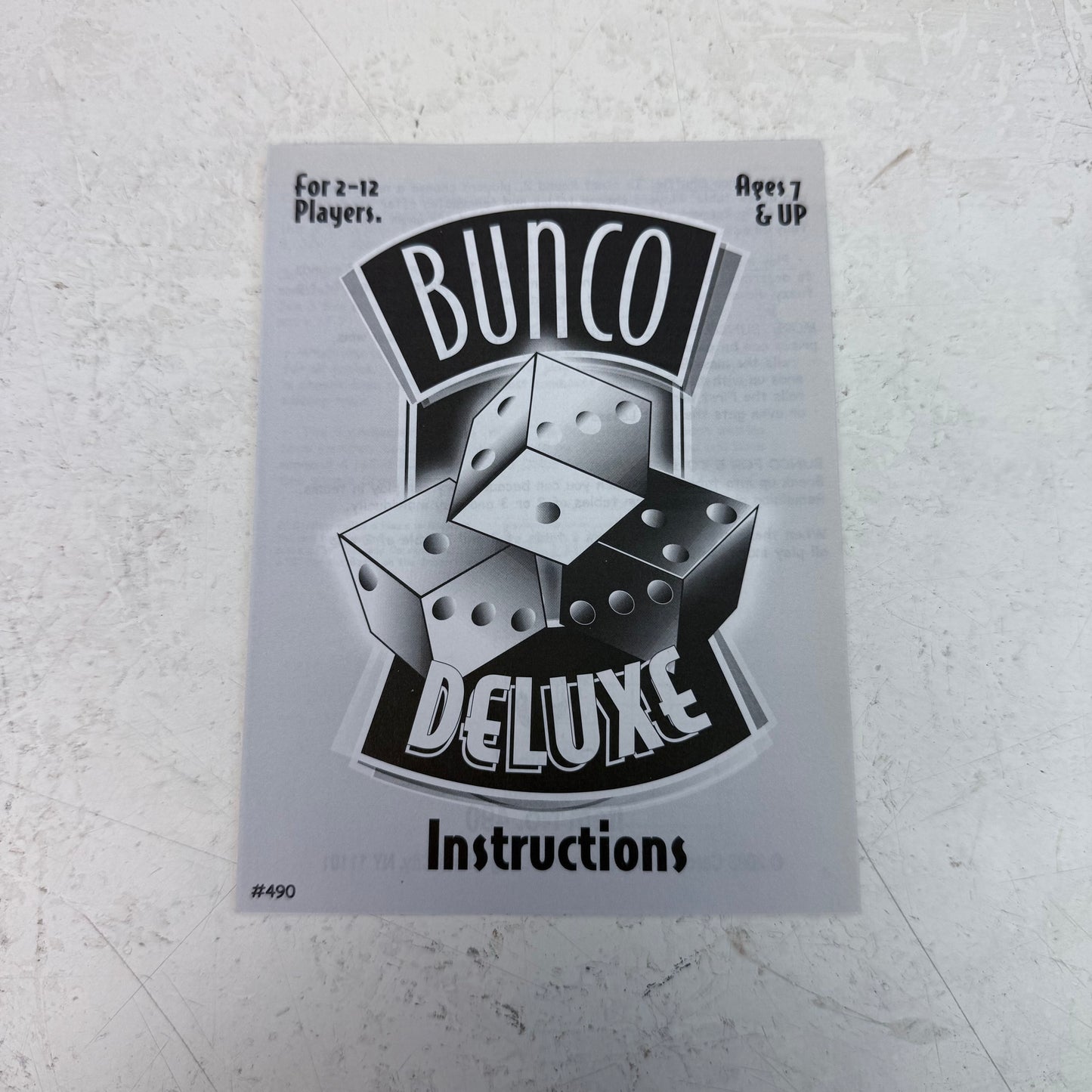 Cardinal Bunco Deluxe Dice Game, Complete, 2005