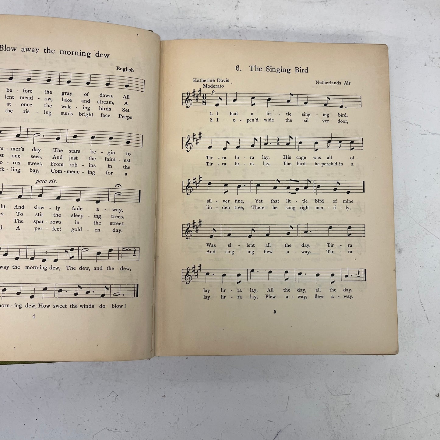 Concord Series No. 4 A Book of Songs, 1924